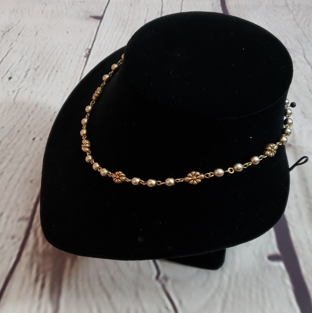 Chaps Daisy Beaded Chain Necklace - Picture 2 of 7